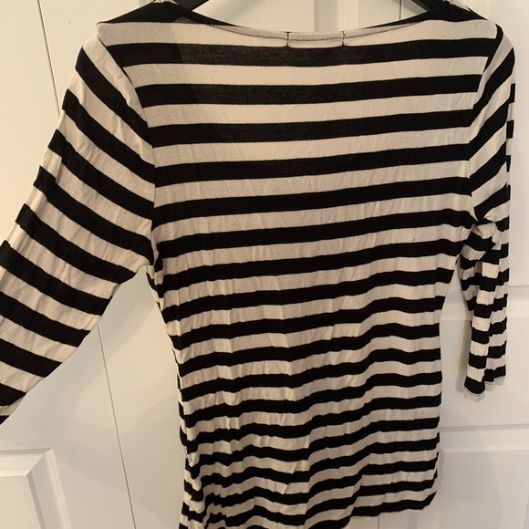 3/4 sleeve striped sweater - Picture 2 of 5